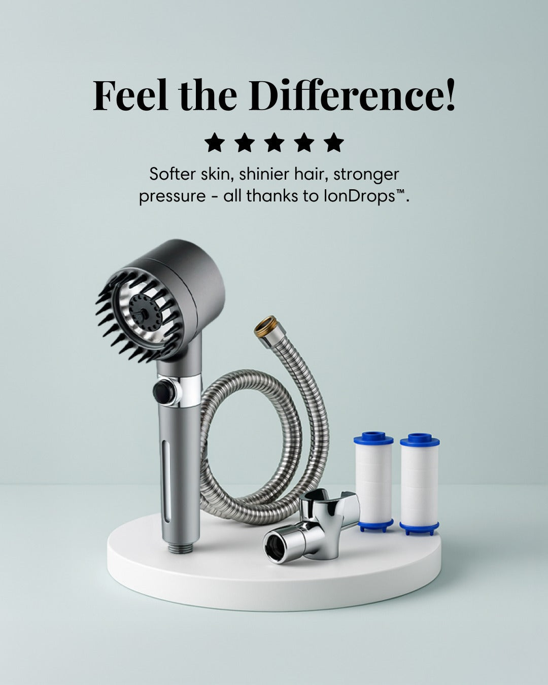 3-Mode Adjustable High-Pressure Shower Head